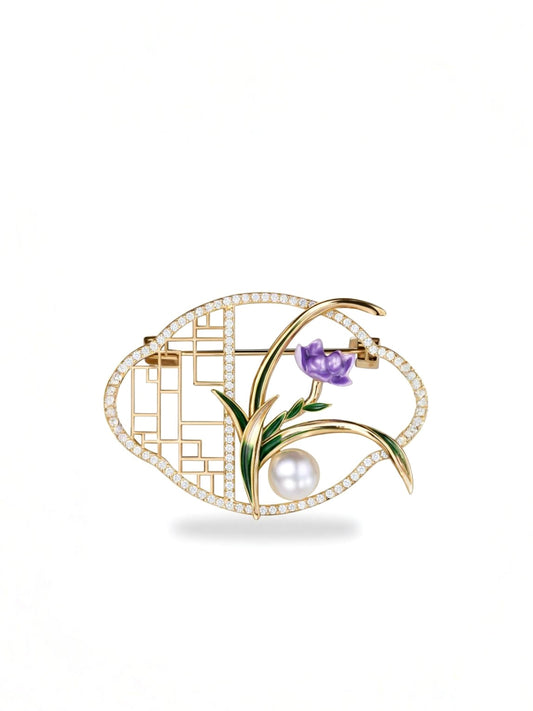 Violet Brooch